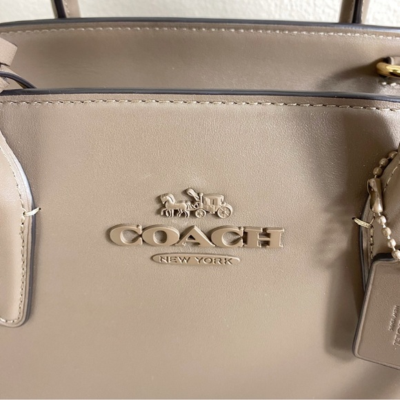 Coach Dark Stone Brown Andrea Carryall Crossbody Bag and Micro Wallet - Picture 2 of 16